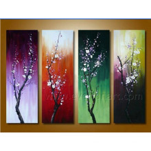 Beautiful Canvas Art Seasons Flower Oil Painting on Canvas (FL4-108)